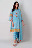 Khaadi Embroidered 2 Piece Suit · Kameez Dupatta – MB21122 Sky Blue