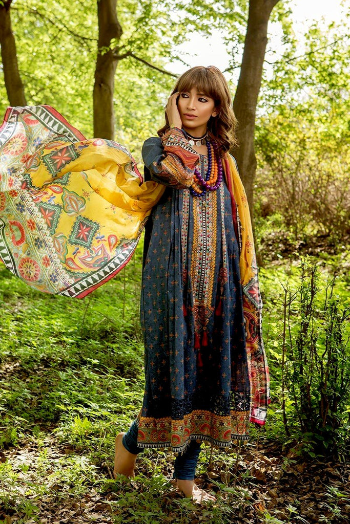 MARIA.B. MPrints Lawn Collection – MPT 207 B Blue
