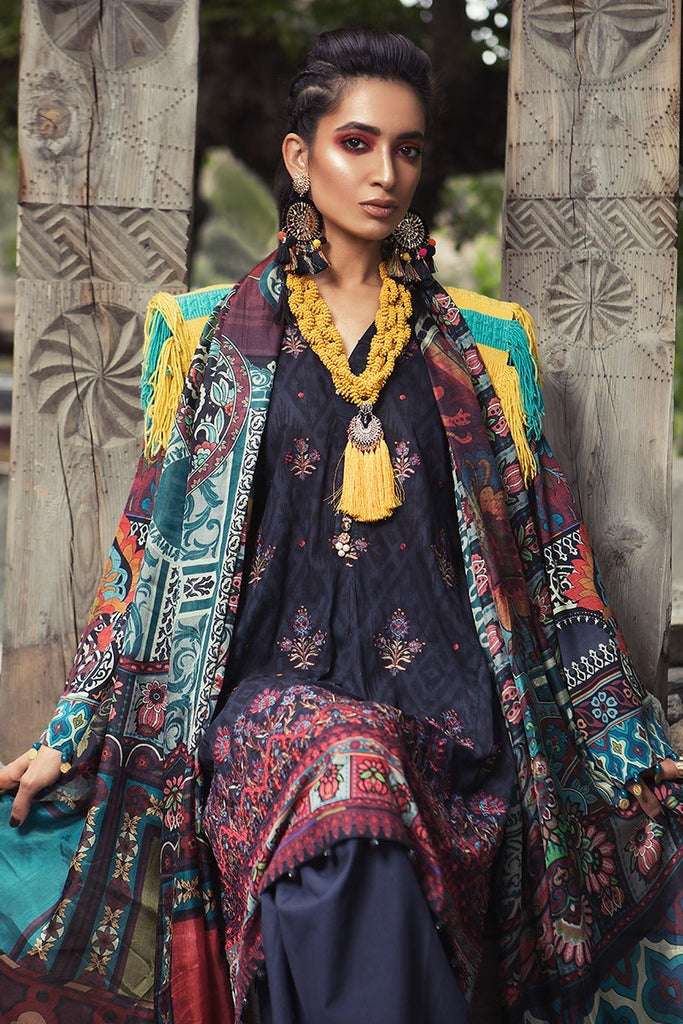 MARIA.B. Mprints Lawn Eid Collection 2018 – 307-B-Black