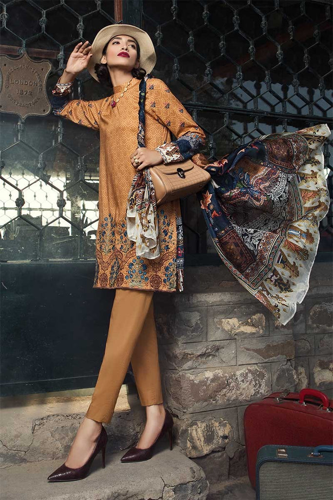 MARIA.B. M.Prints Winter Collection 2018 – MPT-404-A-Mustard