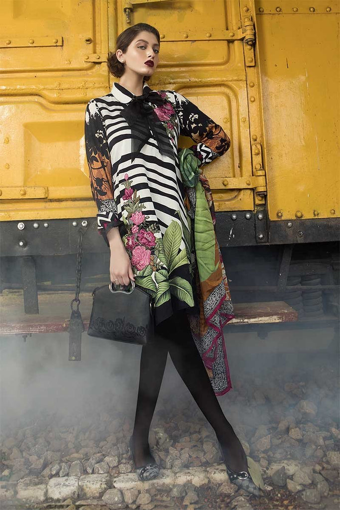 MARIA.B. M.Prints Winter Collection 2018 – MPT-411-A-Black & Mustard