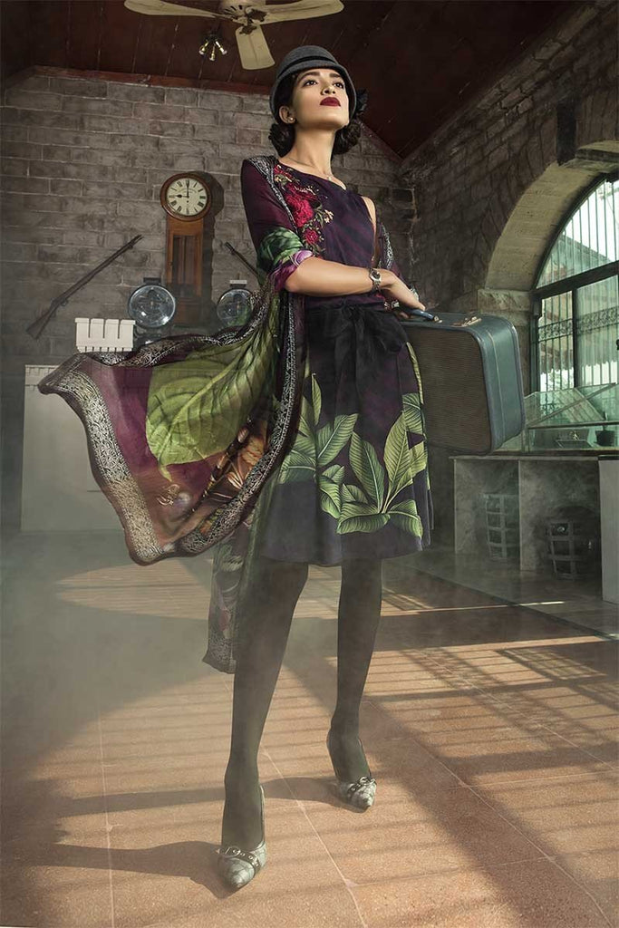 MARIA.B. M.Prints Winter Collection 2018 – MPT-411-B-Plum