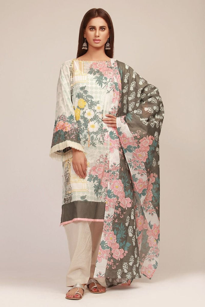 Khaadi The Tale of Spring Lawn Collection 2019 – MR19101 Green 2Pc