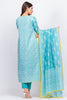 AlKaram Mid Summer Infinite Collection – 2 Piece Printed Suit with Cotton Net Dupatta - MS-16.1-19-Turquoise