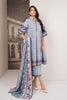 AlKaram Cambric Collection 2018 – 3 Piece Printed Plain – MS-27.1-18-Blue
