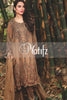 Motifz Embroidered Crinkle Chiffon Collection '16 – Coffee 1258 - YourLibaas
 - 1