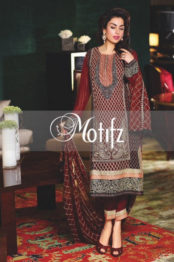 Mesum Unstitched Exclusive Embroidered Crinkle Chiffon Collection 2024 - MUEEC 04 main image 0