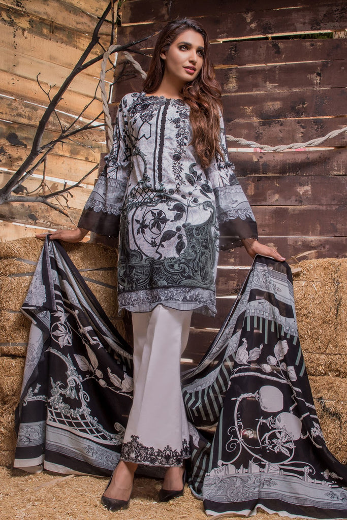 Firdous Noir - Limited Edition Lawn Collection – N02