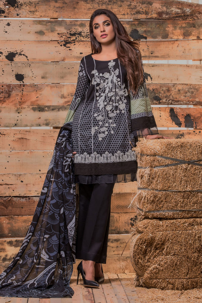 Firdous Noir - Limited Edition Lawn Collection – N03