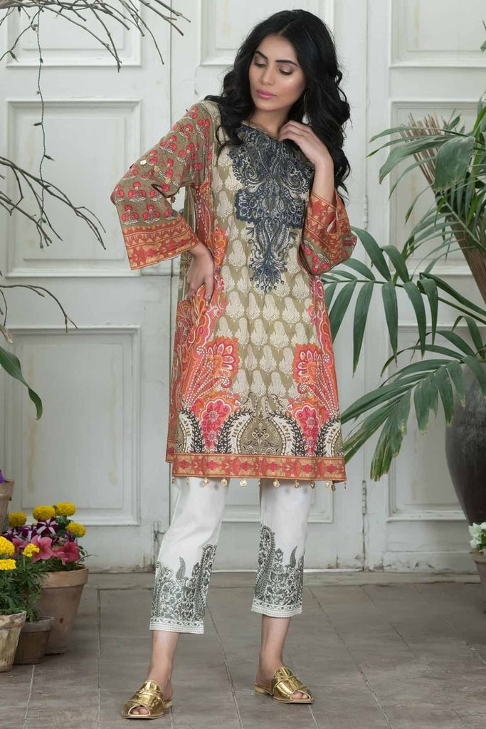 Khaadi Summer Lawn Collection 2018 Vol-2 – N18202 Green