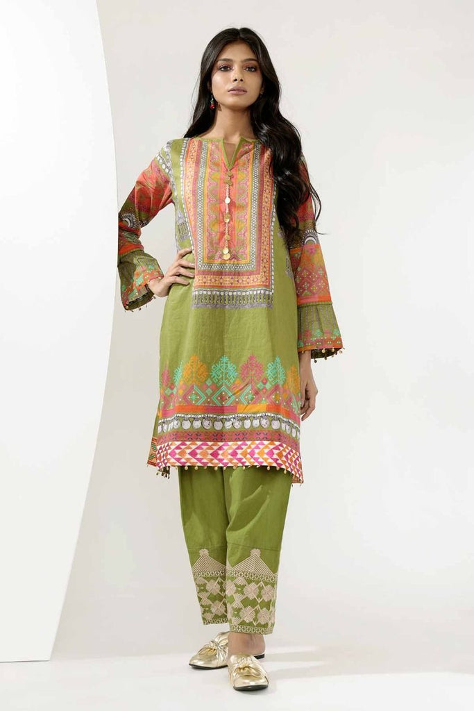 Khaadi Mid Summer Lawn Collection 2018 – N18304 Green 2Pc