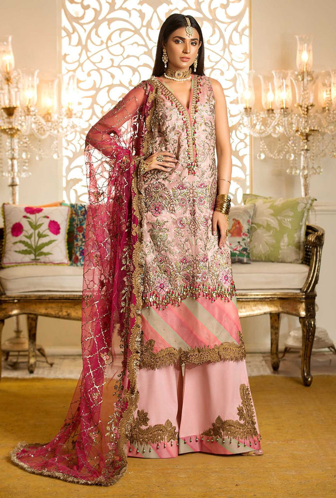 Noor by Saadia Asad Festive Embroidered Wedding Collection 2019 – D2-OLD-ROSE-PINK