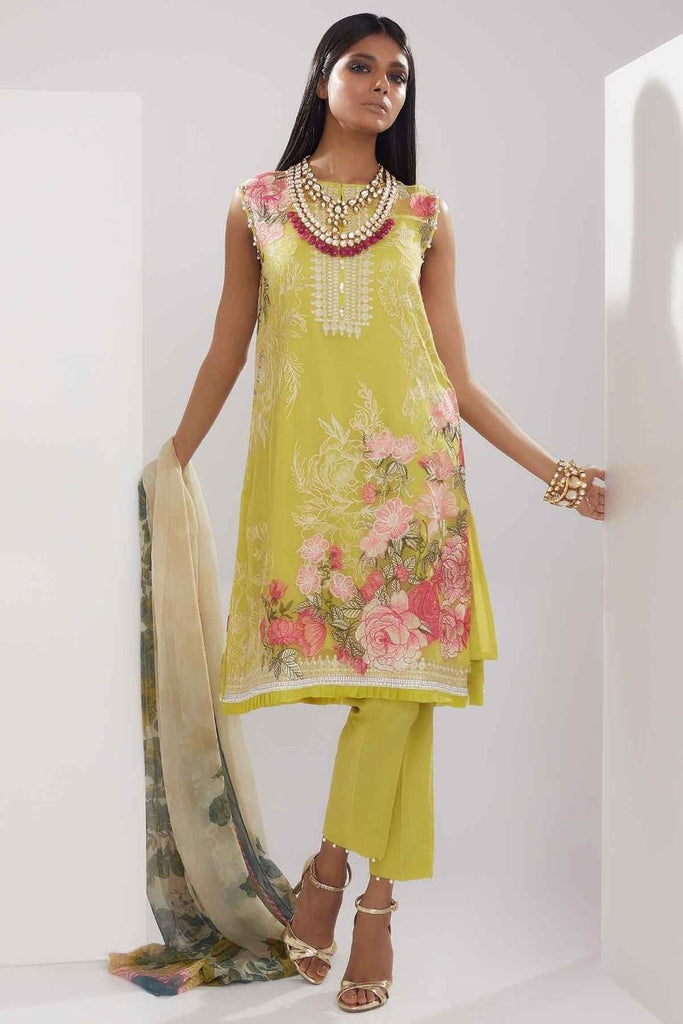 Khaadi Luxury Collection 2018 – P18205 Yellow