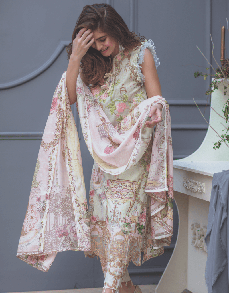 Rang Rasiya Premium Lawn Collection 2018 – Doll House 8A