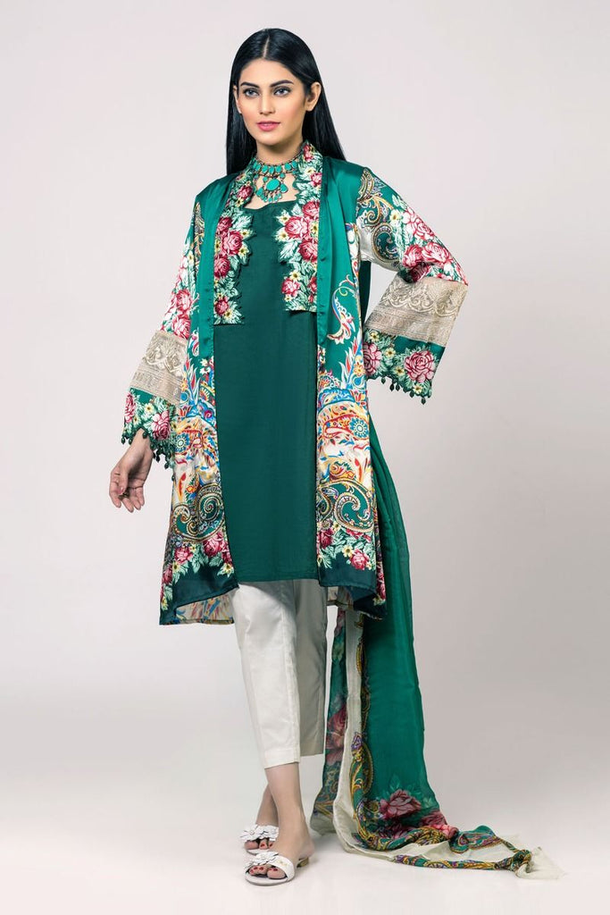 Khaadi The Tale of Spring Lawn Collection 2019 – PSD19112 Green 2Pc