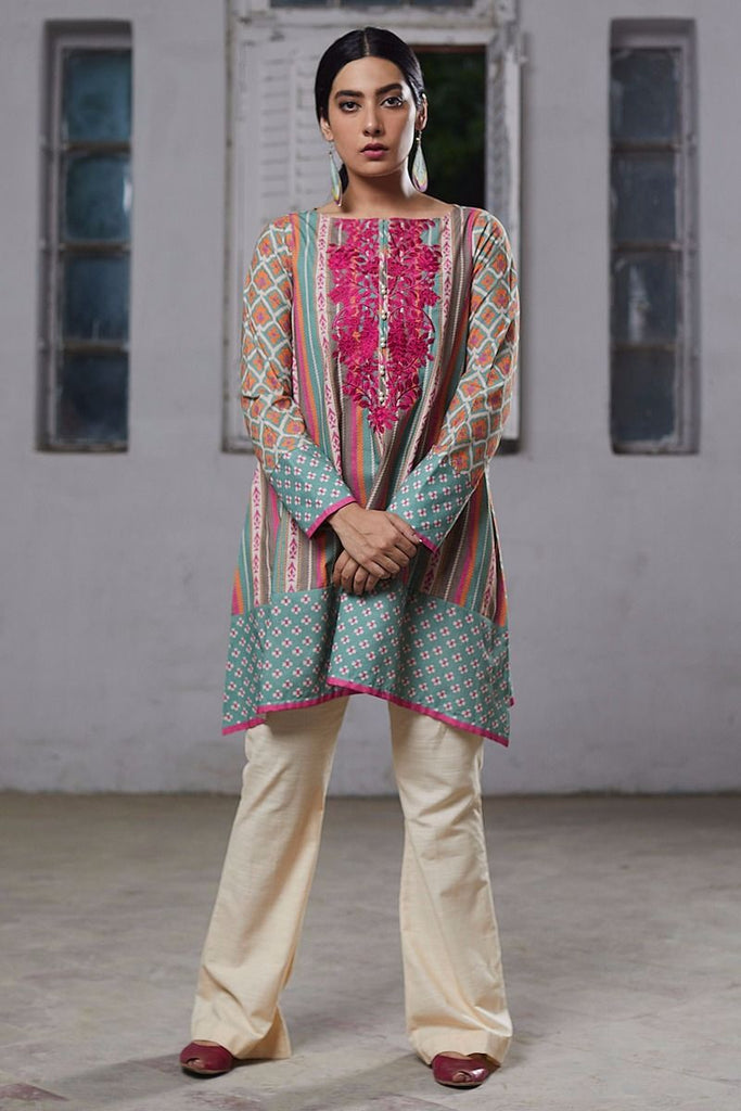 Khaadi Winter Collection 2017 – PVI17601 Green 2Pc