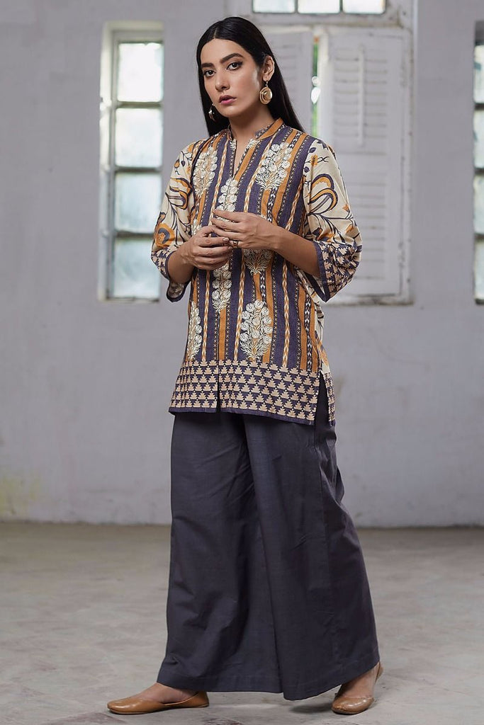 Khaadi Winter Collection 2017 – PVI17602 Mustard 2Pc