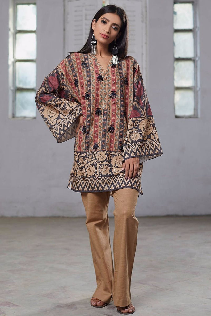 Khaadi Winter Collection 2017 – PVI17603 Grey 2Pc