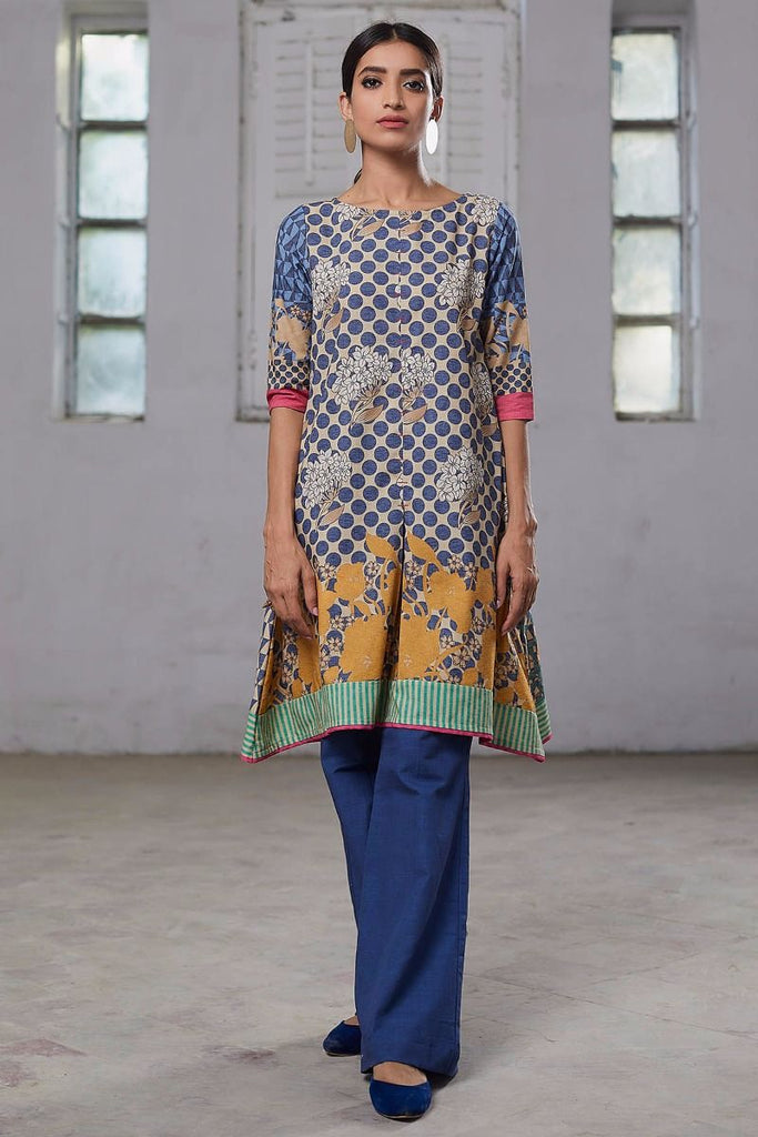 Khaadi Winter Collection 2017 – PVJ17604 Blue 2Pc