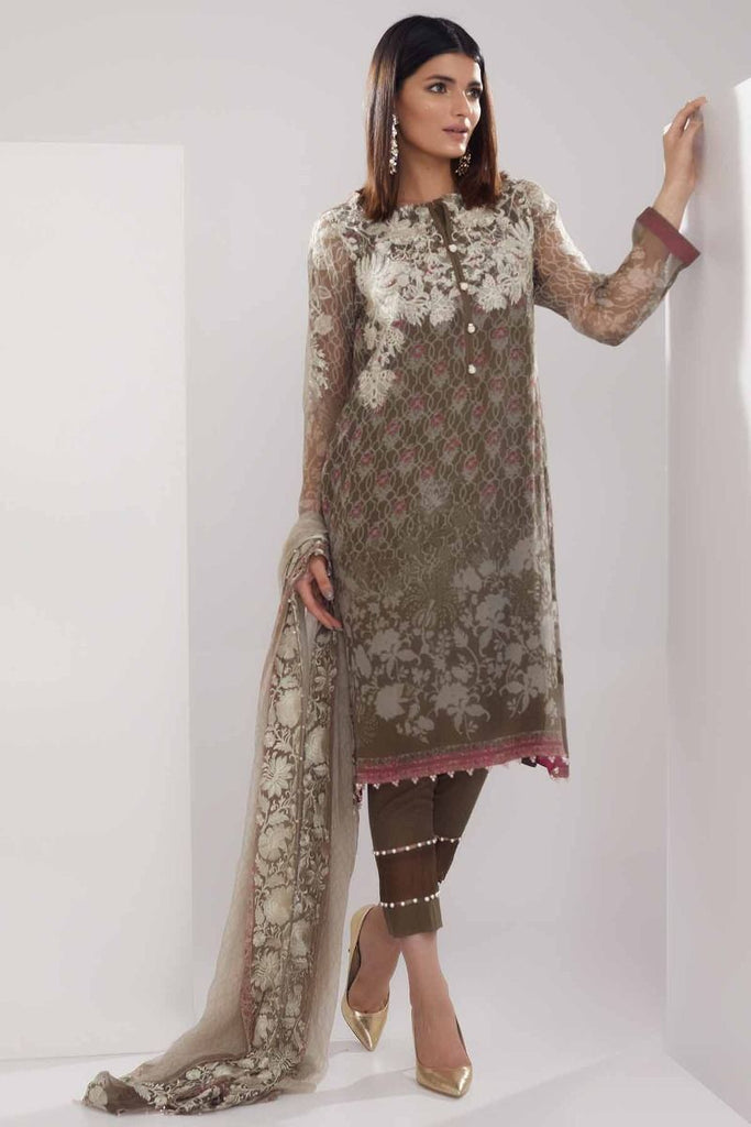 Khaadi Luxury Collection 2018 – Q18203 Beige
