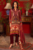 Gul Ahmed 3PC Digital Printed Cotail Linen Embroidered Suit CV-32003