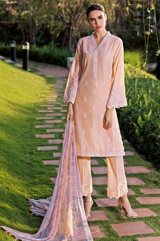 Gul Ahmed Summer 2020 – Premium Collection – 3 PC Embroidered Lawn Suit with Chiffon Dupatta BM-158