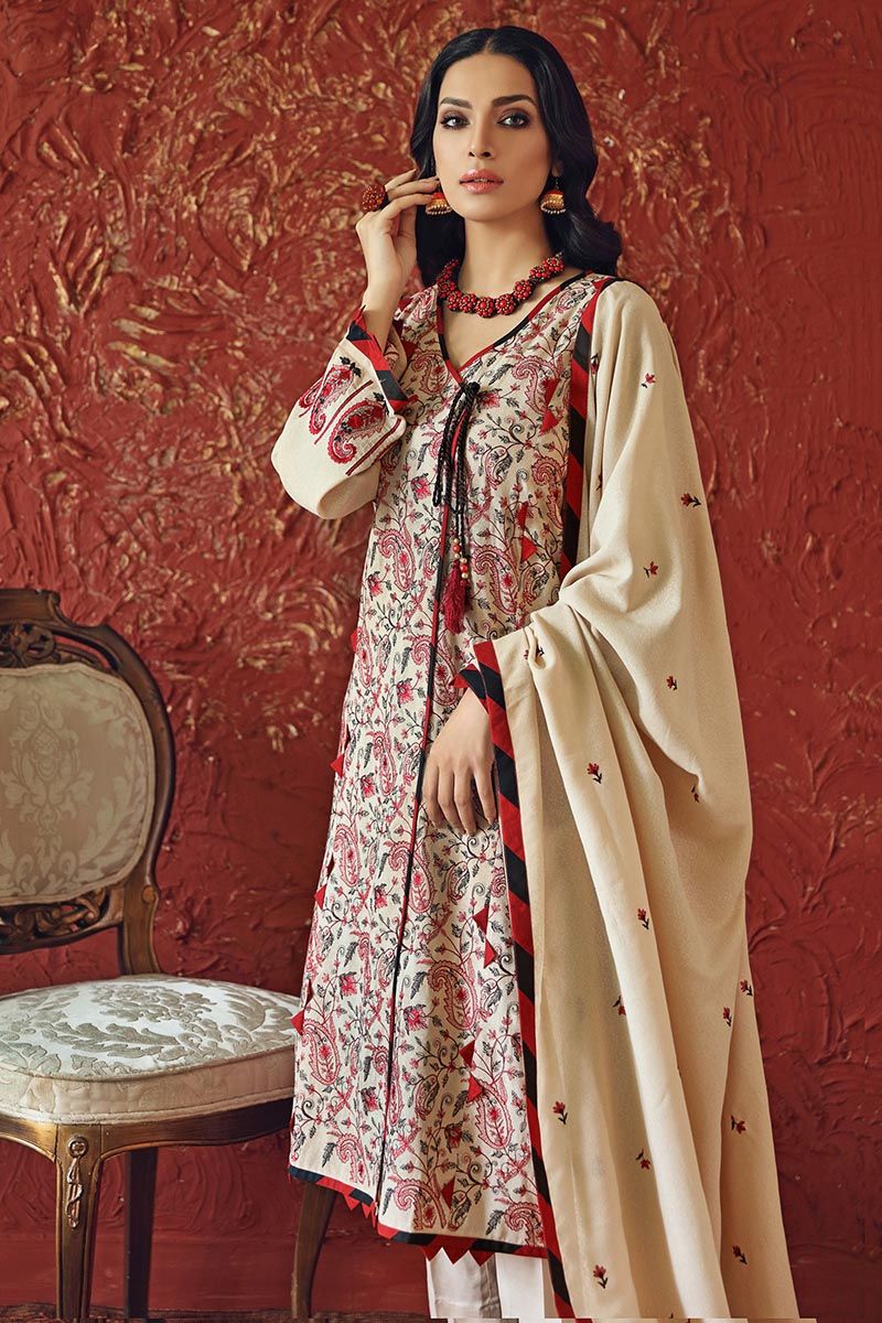 Embroidered Suit Winter Suit Online Shopping Gul Ahmed Winter