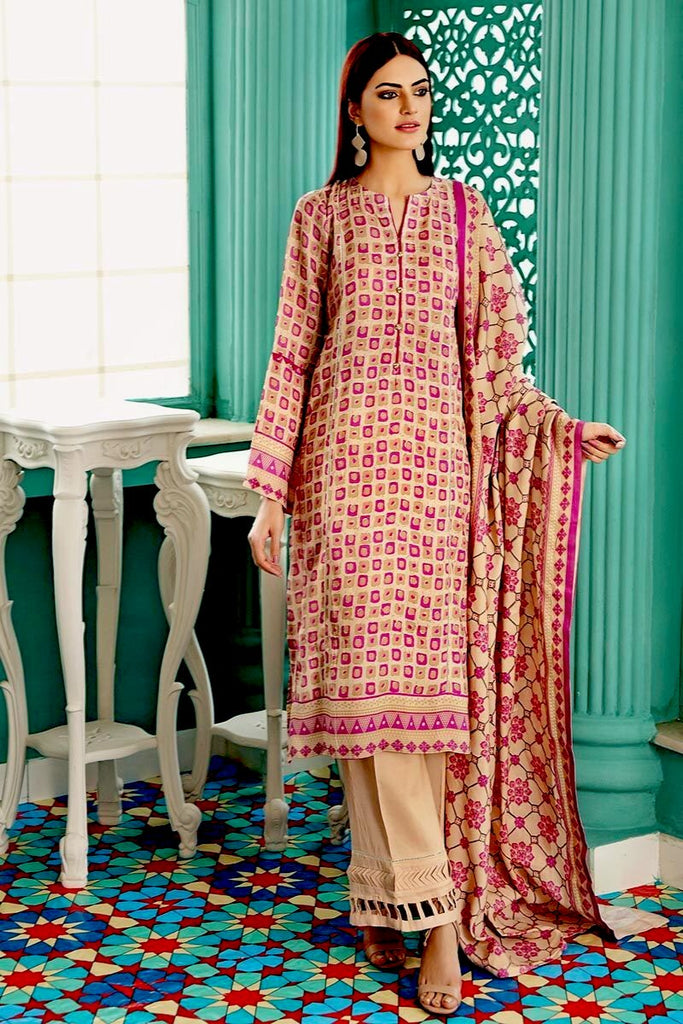 Gul Ahmed Winter Collection – 3 PC Twill Linen Suit LT-22
