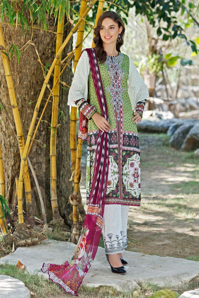 Gul Ahmed Summer 2020 – Premium Collection – 3 PC Embroidered Lawn Suit with Chiffon Dupatta BM-110