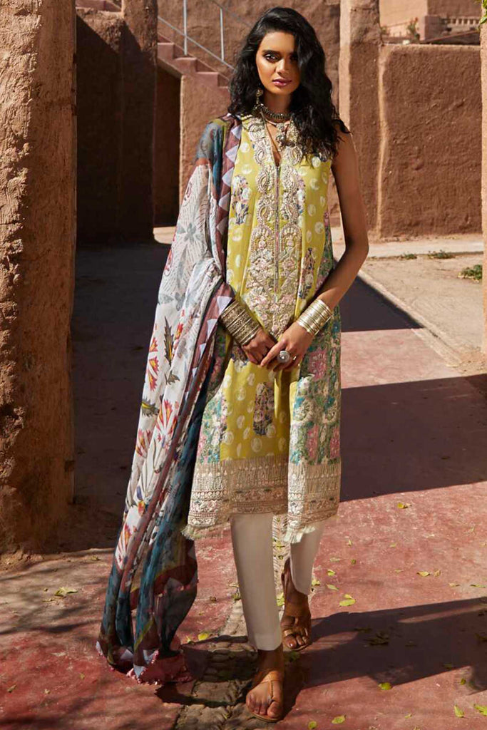 Zara Shahjahan Spring/Summer Luxury Lawn Collection 2019 – Sahara-A