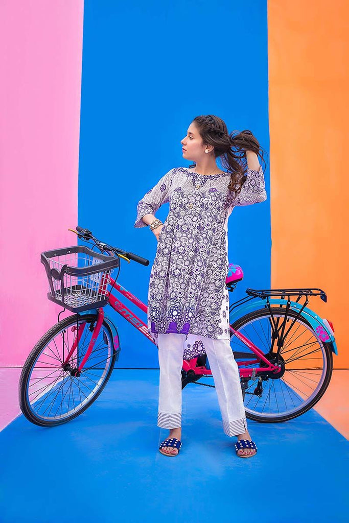 Gul Ahmed YOLO Collection – Ink Blue 1 Pc Printed Lawn Shirt SL-435 A