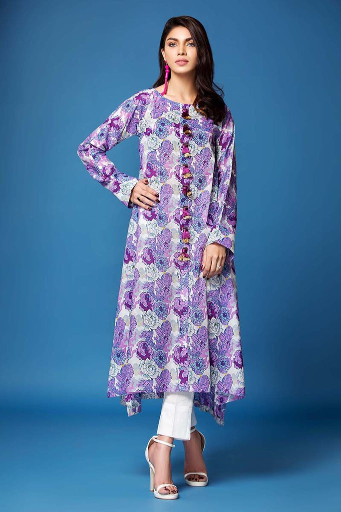 Gul Ahmed Summer Essential Collection 2018 – Lilac 1 Pc Printed lawn SL-460 A