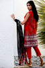 AlKaram Spring/Summer - 3 Piece Printed Embroidered – SS-09 Red