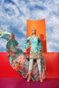 Gul Ahmed Summer Premium Collection 2018 – Sea Green 3 Pc Embroidered Silk SS-174