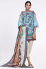 AlKaram Spring/Summer 2018 – 3 Piece Printed Lawn – SS-23 Blue