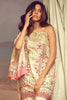 AlKaram Spring/Summer 2018 – 3 Piece Printed Lawn – SS-84 Beige