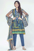 AlKaram Spring/Summer 2018 – 3 Piece Printed Lawn – SS-84 Blue