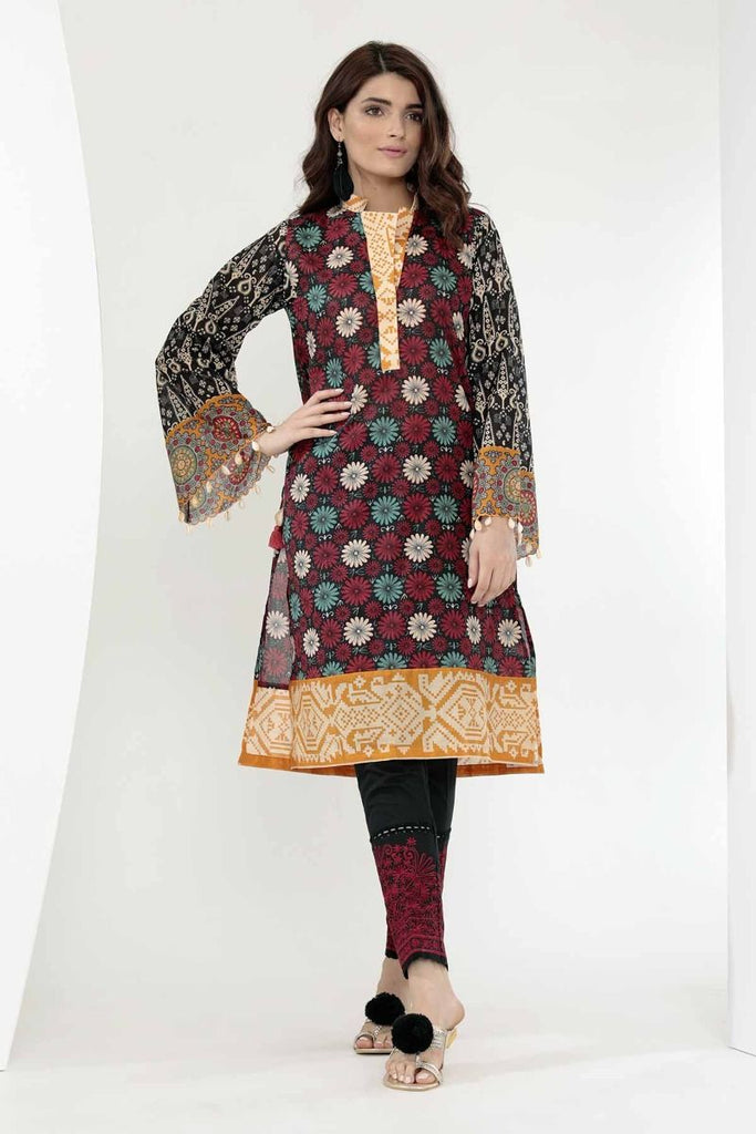 Khaadi Mid Summer Lawn Collection 2018 – T18301 Black 2Pc