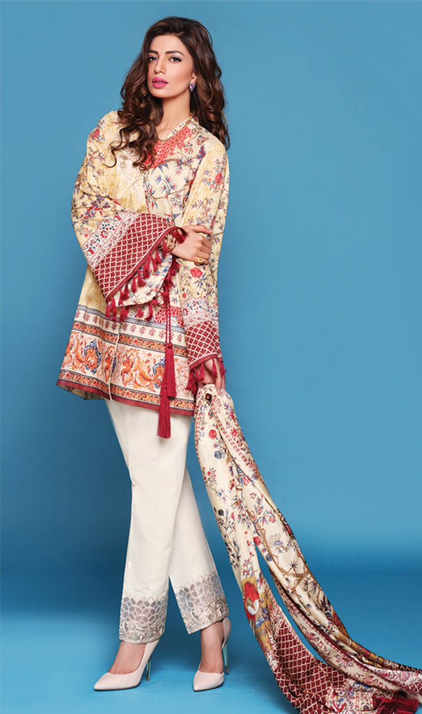 Sapphire Lawn Collection 2016 – Eid Edition –  Dutch Palampore A - YourLibaas
 - 1