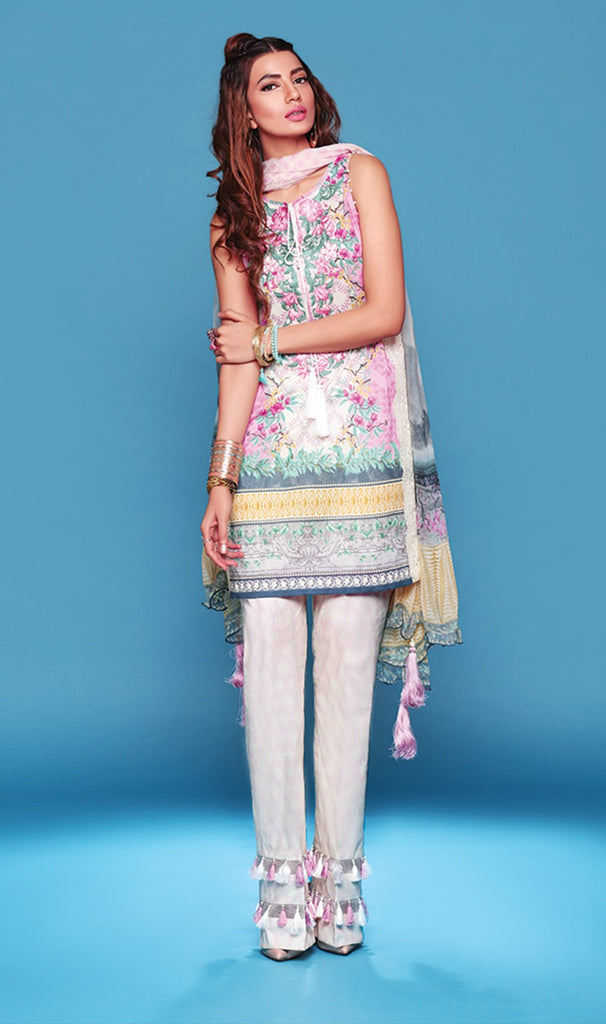 Sapphire Lawn Collection 2016 – Eid Edition –  Chinese Twill A - YourLibaas
 - 1