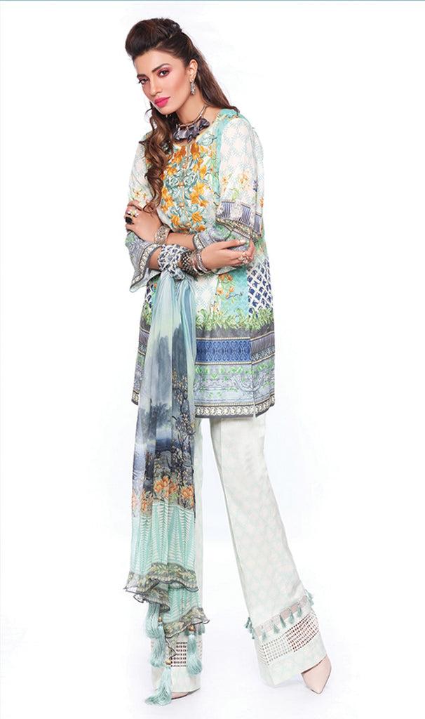 Sapphire Lawn Collection 2016 – Eid Edition –  Chinese Twill B - YourLibaas
 - 1