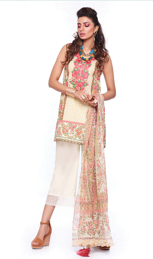 Sapphire Lawn Collection 2016 – Eid Edition –  Fresco Artistry A - YourLibaas
 - 1