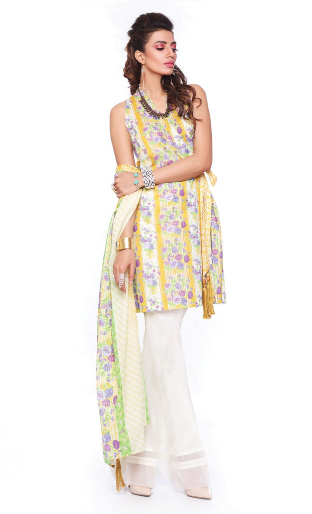 Sapphire Lawn Collection 2016 – Eid Edition –  Painted Blossom A - YourLibaas
 - 1