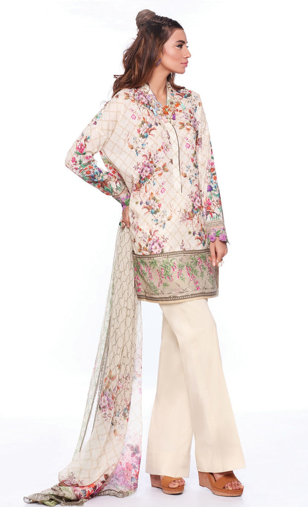 Sapphire Lawn Collection 2016 – Eid Edition –  Mystical Flowers B - YourLibaas
 - 1