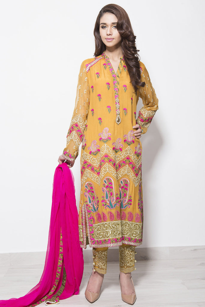 Baroque Luxury Chiffon Embroidered Collection - Bejeweled - YourLibaas
 - 1