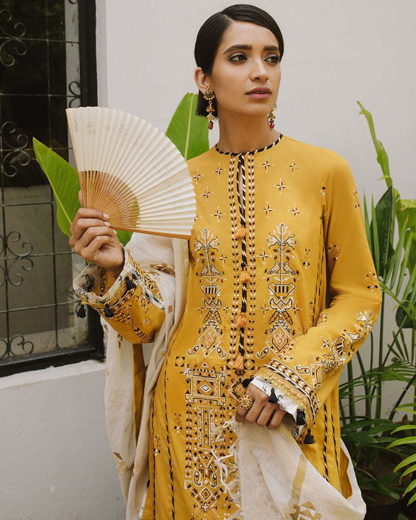 Zaha Chandni Festive Eid Lawn Collection 2019 – Roshanah (ZF2-05)
