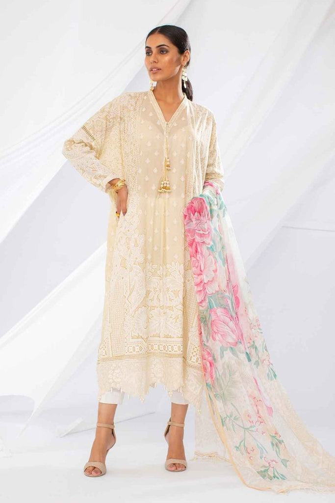 Khaadi Mid Summer Lawn Collection 2018 – Y18302 Off White 2Pc