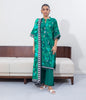 Zellbury Intermix Collection – Shirt Shalwar Dupatta - Green - Cambric Suit-0632 - WUC23X30632