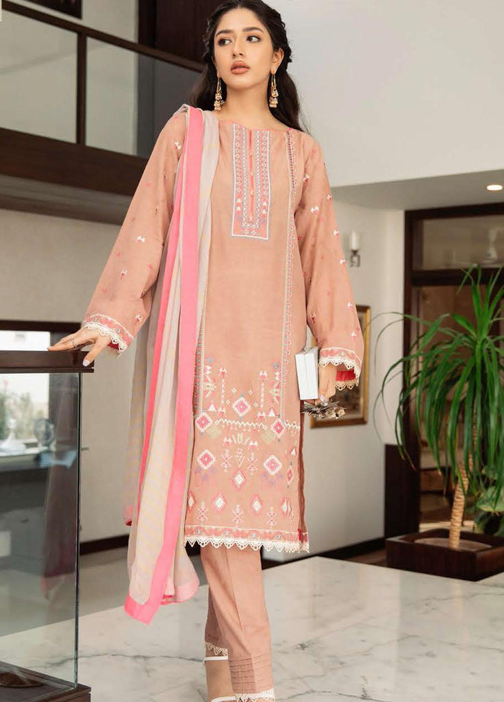 Zellbury Luxury – Embroidered Shirt Shalwar Dupatta - ZW-889