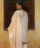 Zellbury Luxury – Embroidered Shirt Shalwar Dupatta - Vanilla Beige - Zari Jacquard Suit - ZW-019